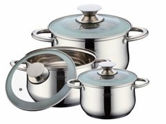 Set oale din inox cu capac 6 piese Peterhof 15259